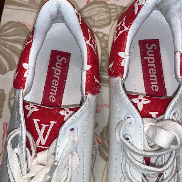 COPY faux- Alexander McQueen x LV design -Supreme sneakers 6.5 ..37 - Picture 6 of 13